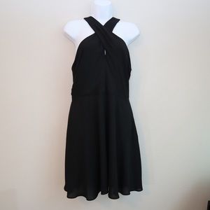 Express Black Dress Size 10 Keyhole Neckline